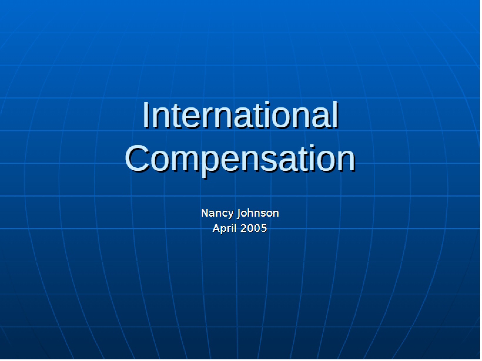 Compensation in International Contexts
