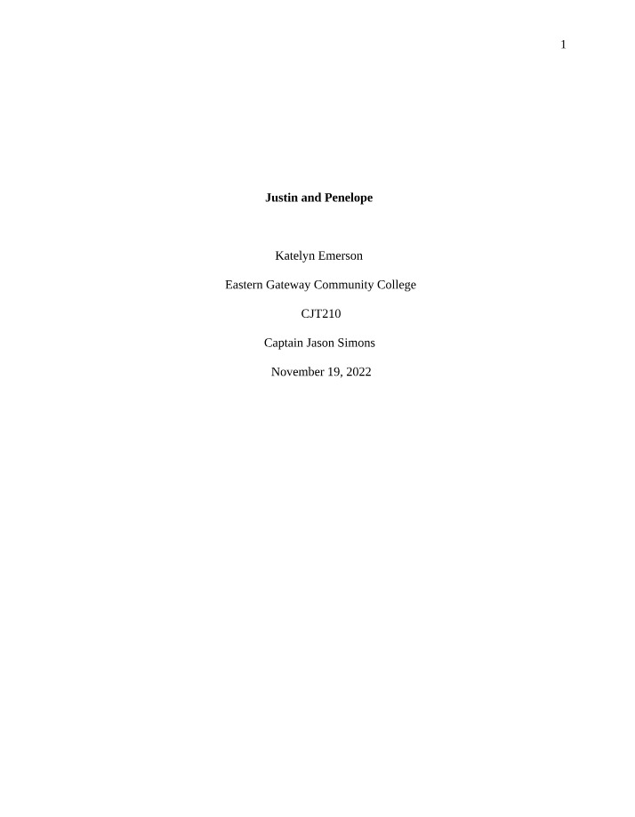 Accomplice Liability - Penelope's Role in Justin's Robbery