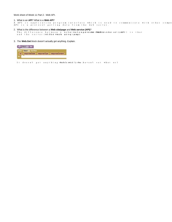 Worksheet 10 - Yahoo WebAPI