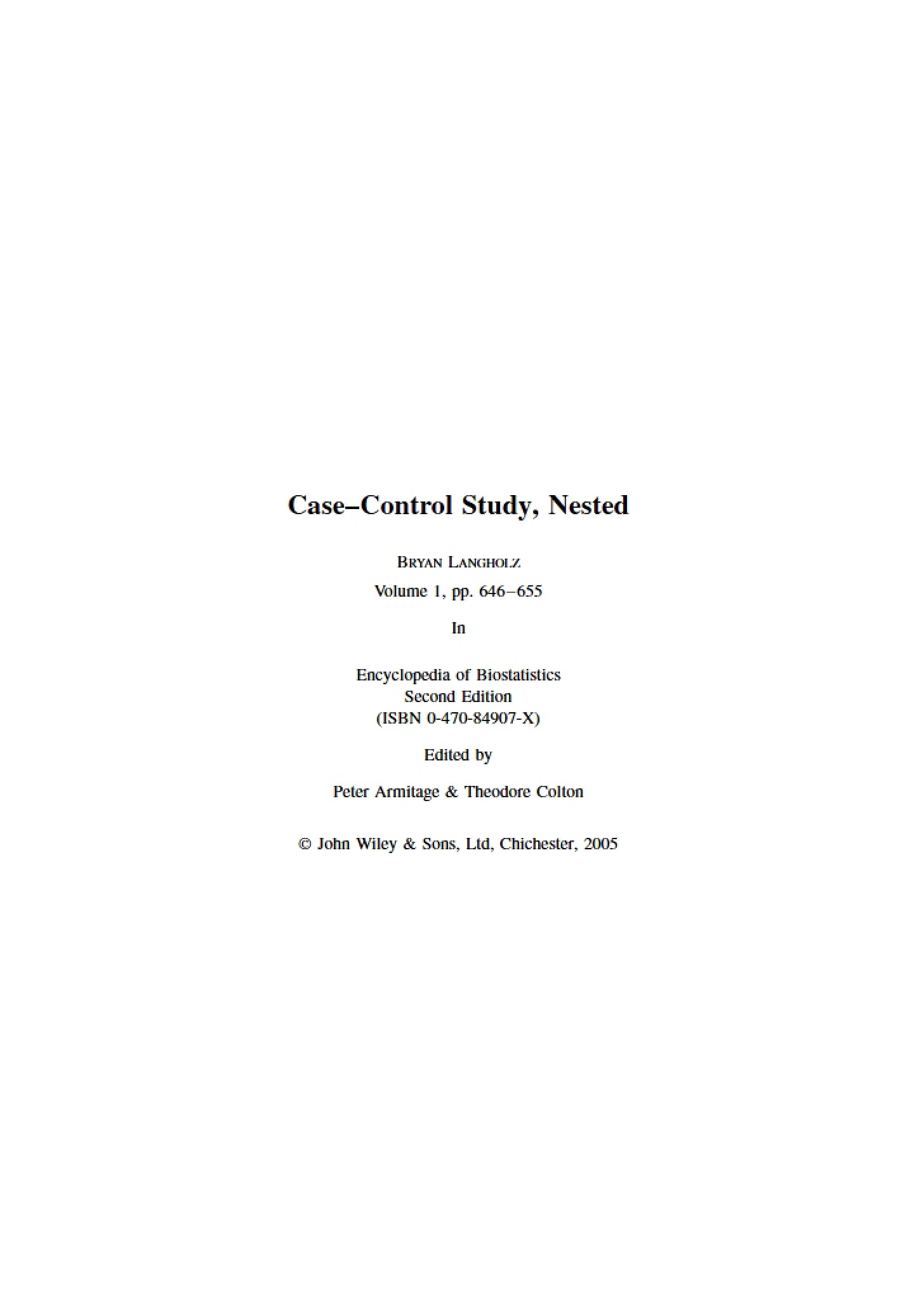 Nested EOB