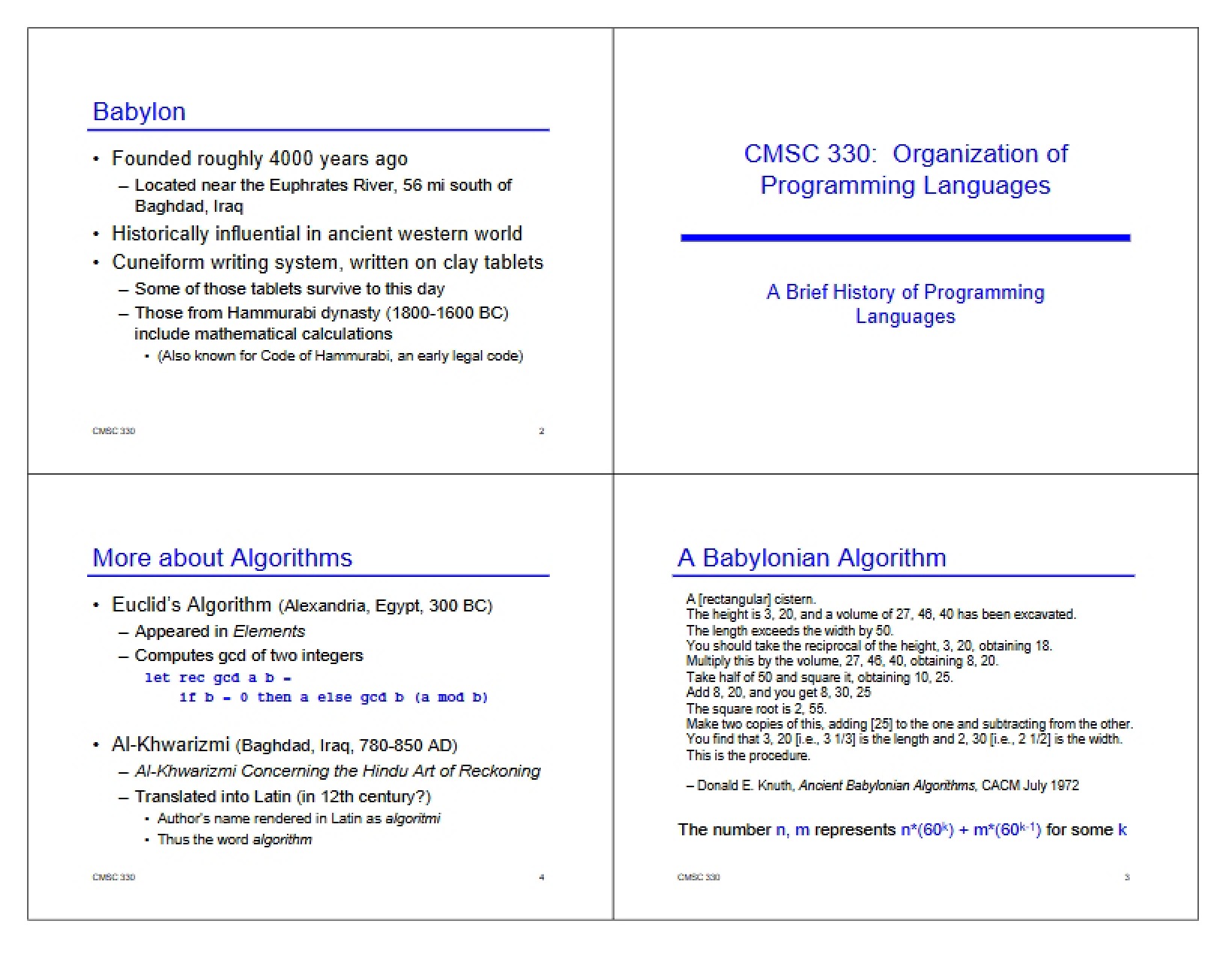 Language History Overview