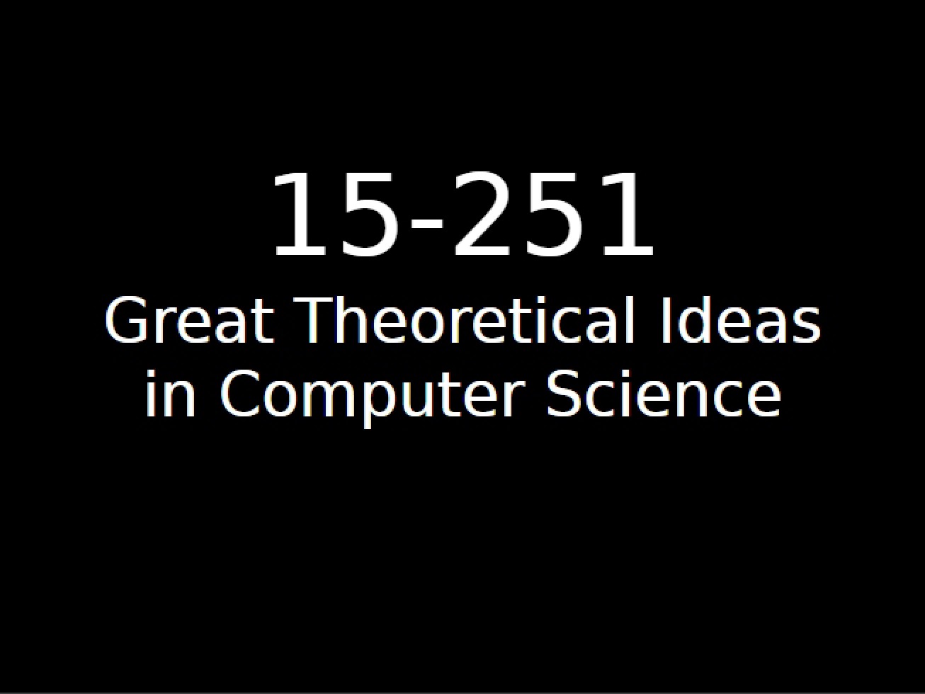 Session 10 Theoretical Ideas