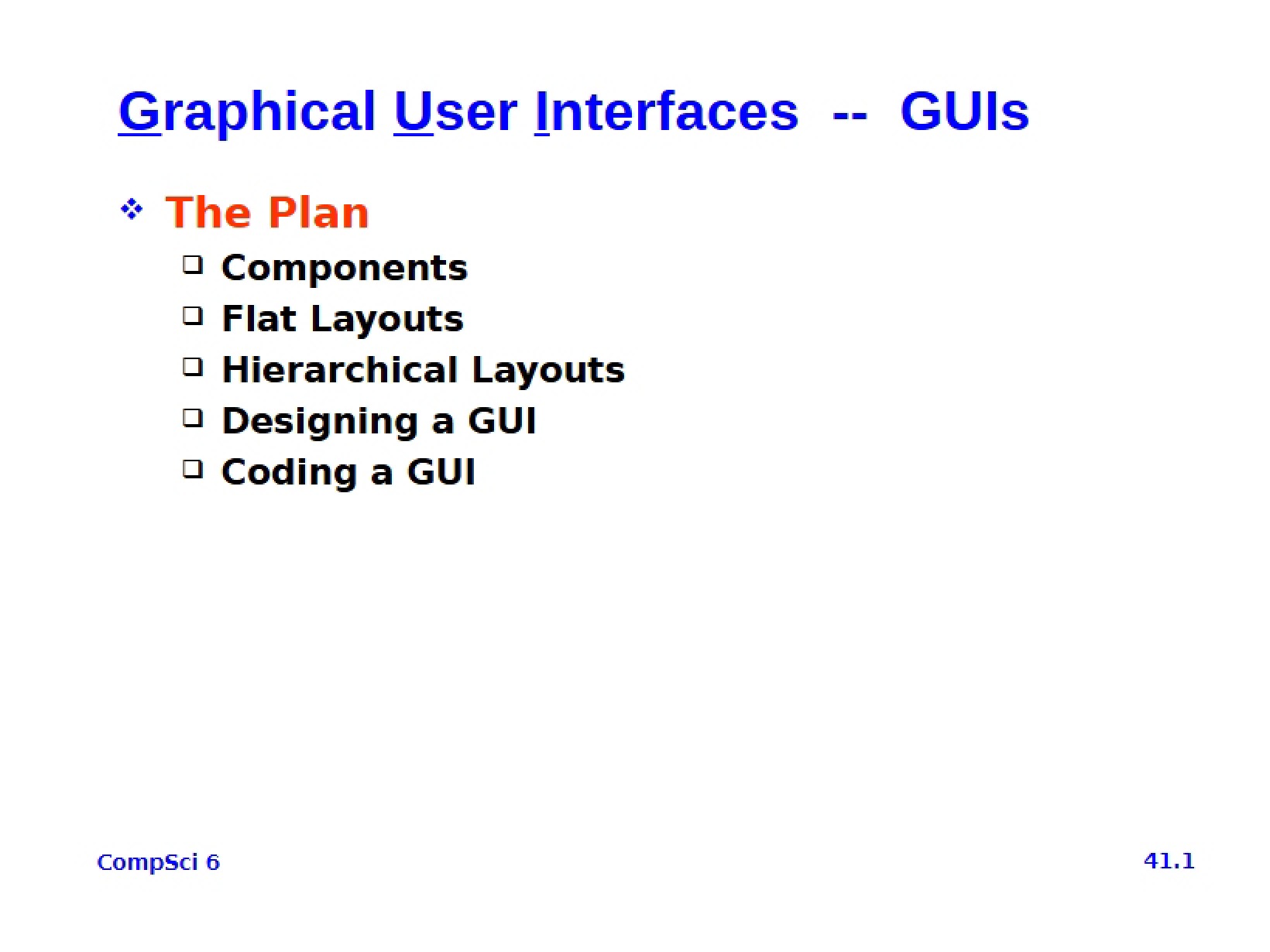 GUI Fundamentals