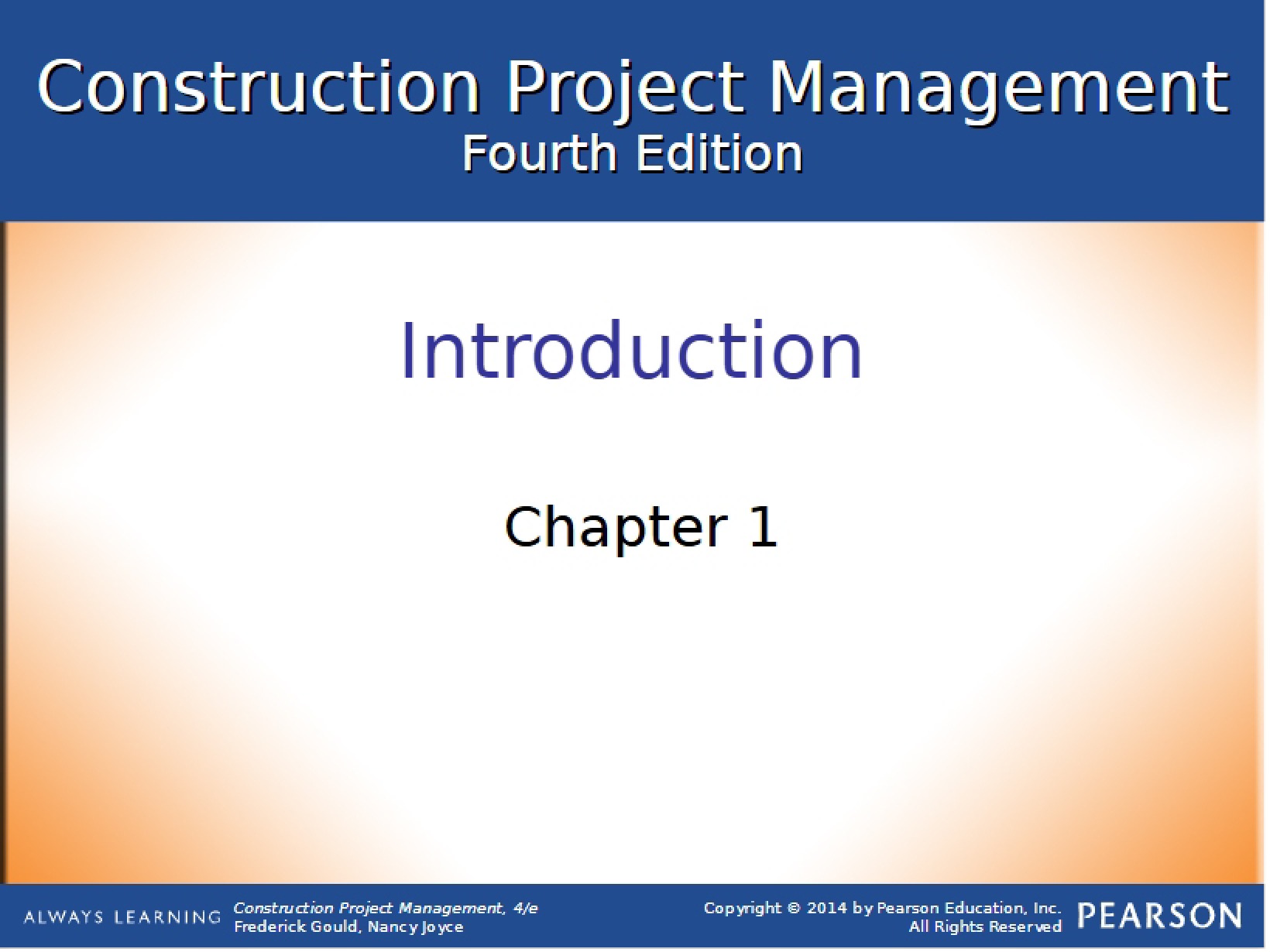 Construction Overview Chapter 01