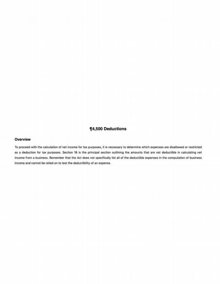 Determining Expenses Deductible for Tax Purposes
