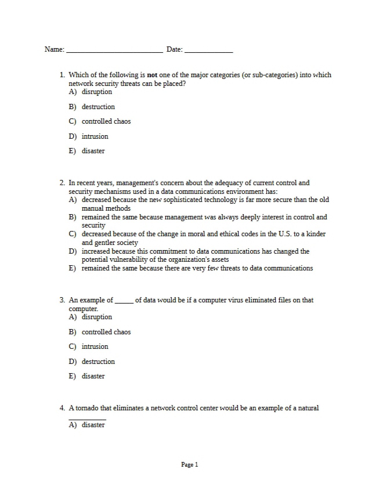Course Study Notes