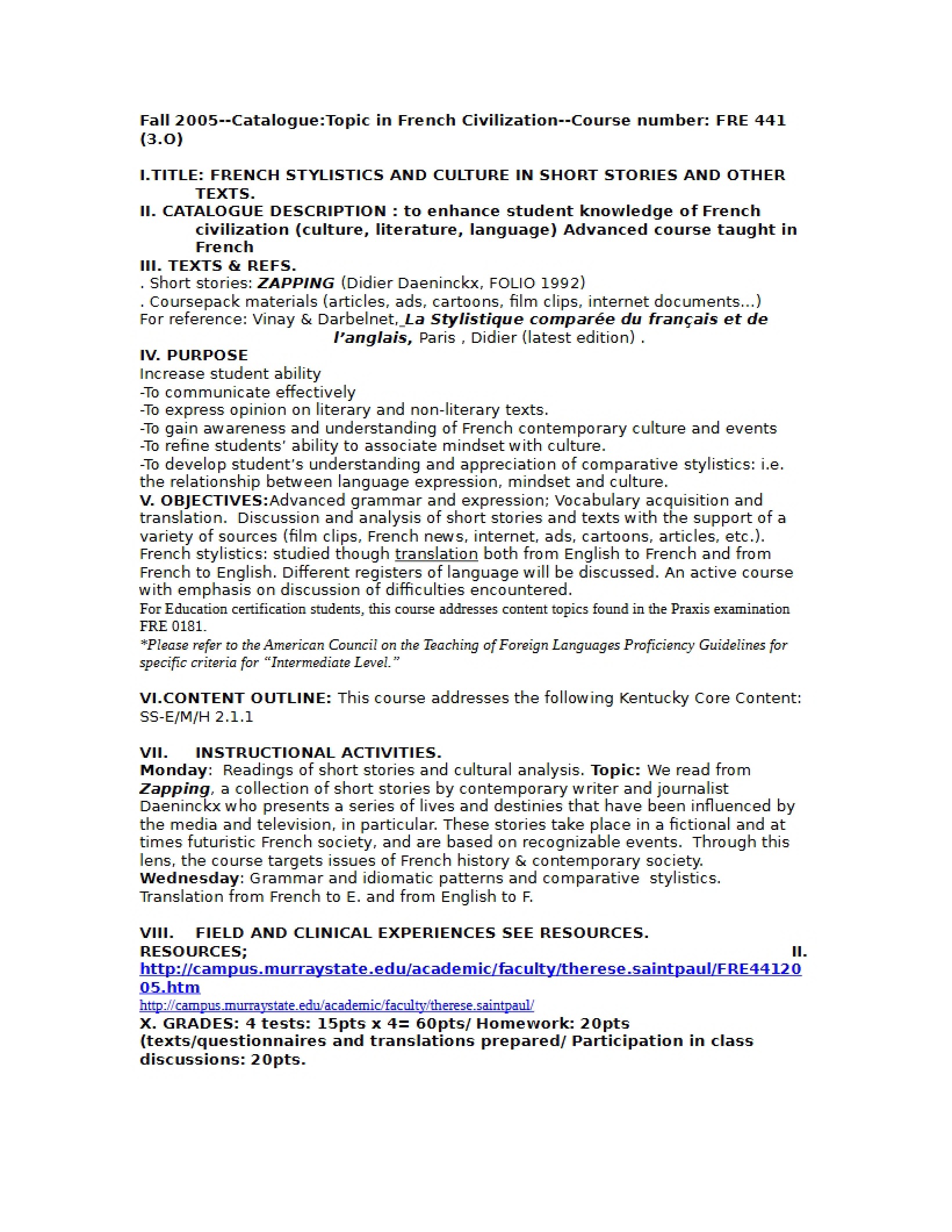 Syllabus