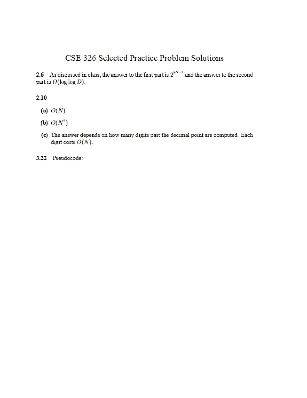 Notes for Study