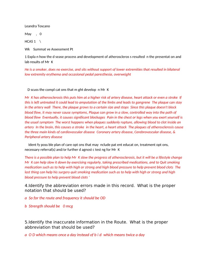 HCAS 143 - Week 4 Summative Assessment Part 2