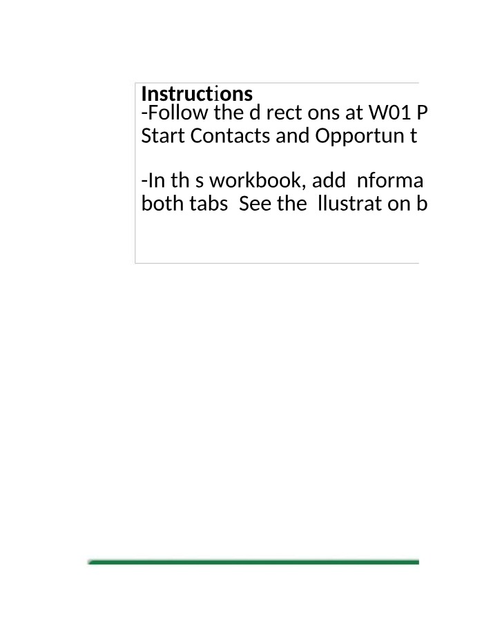 Assignment - Contacts and Opportunities List