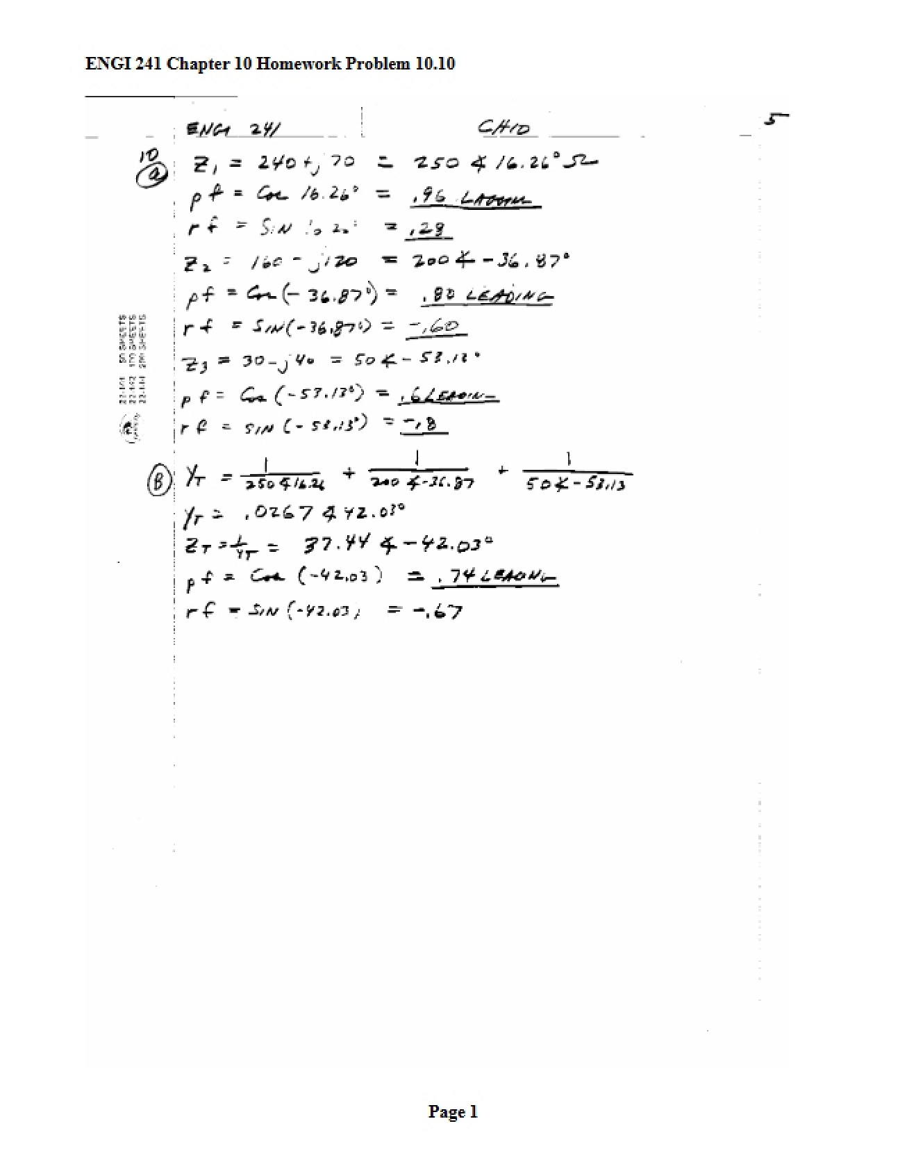 Engineering Homework Set 2