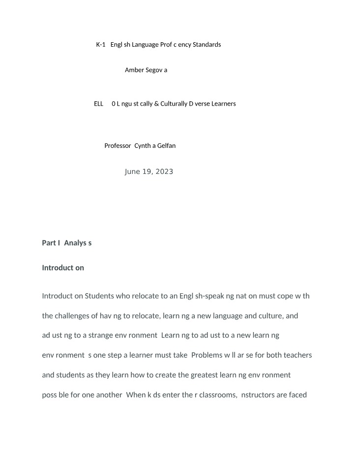 K-12 Strategies for Teaching English to Linguistically Diverse Learners