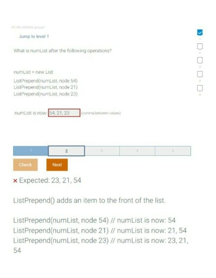 Analysis of ListPrepend Operations
