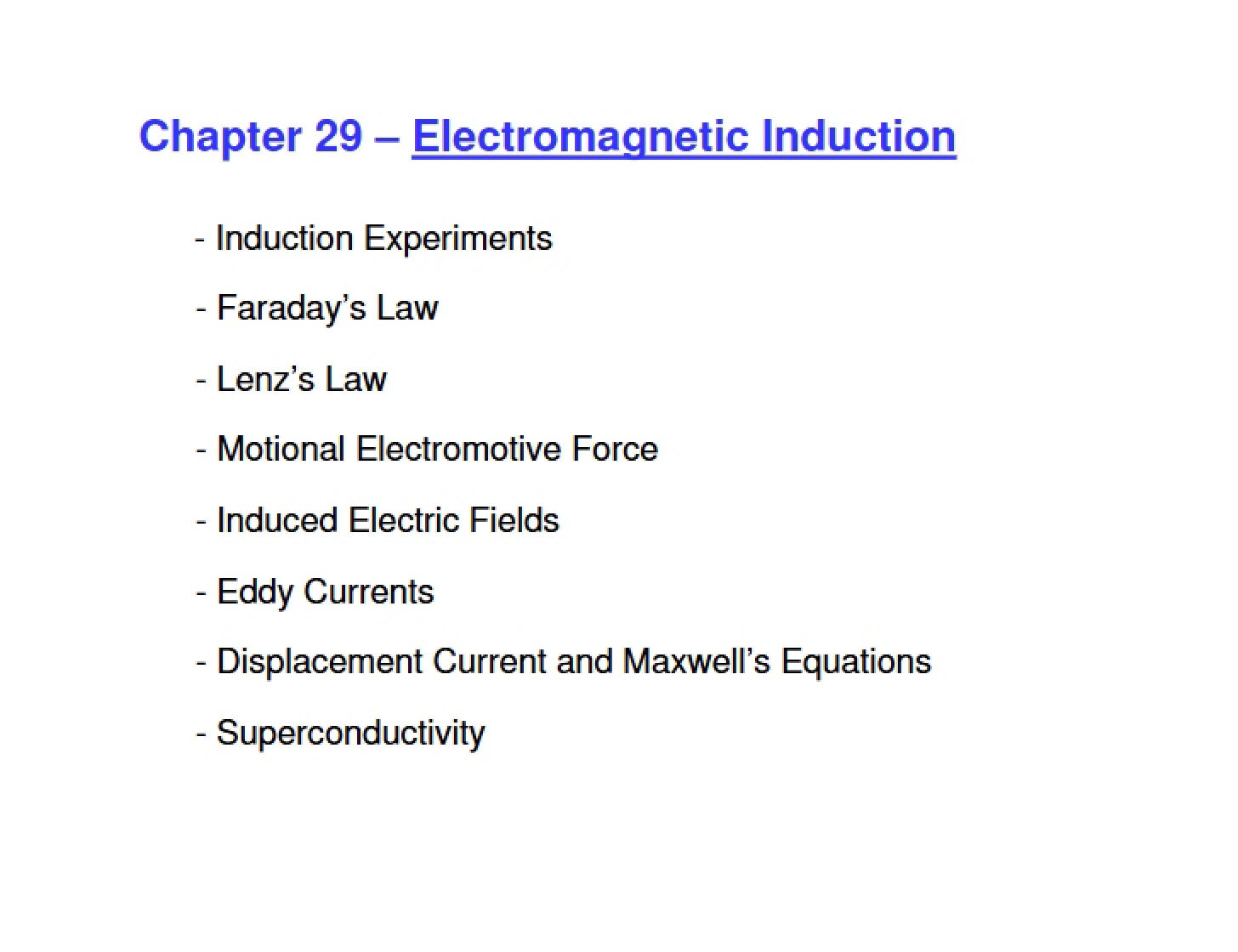 Induction (Electromagnetic)