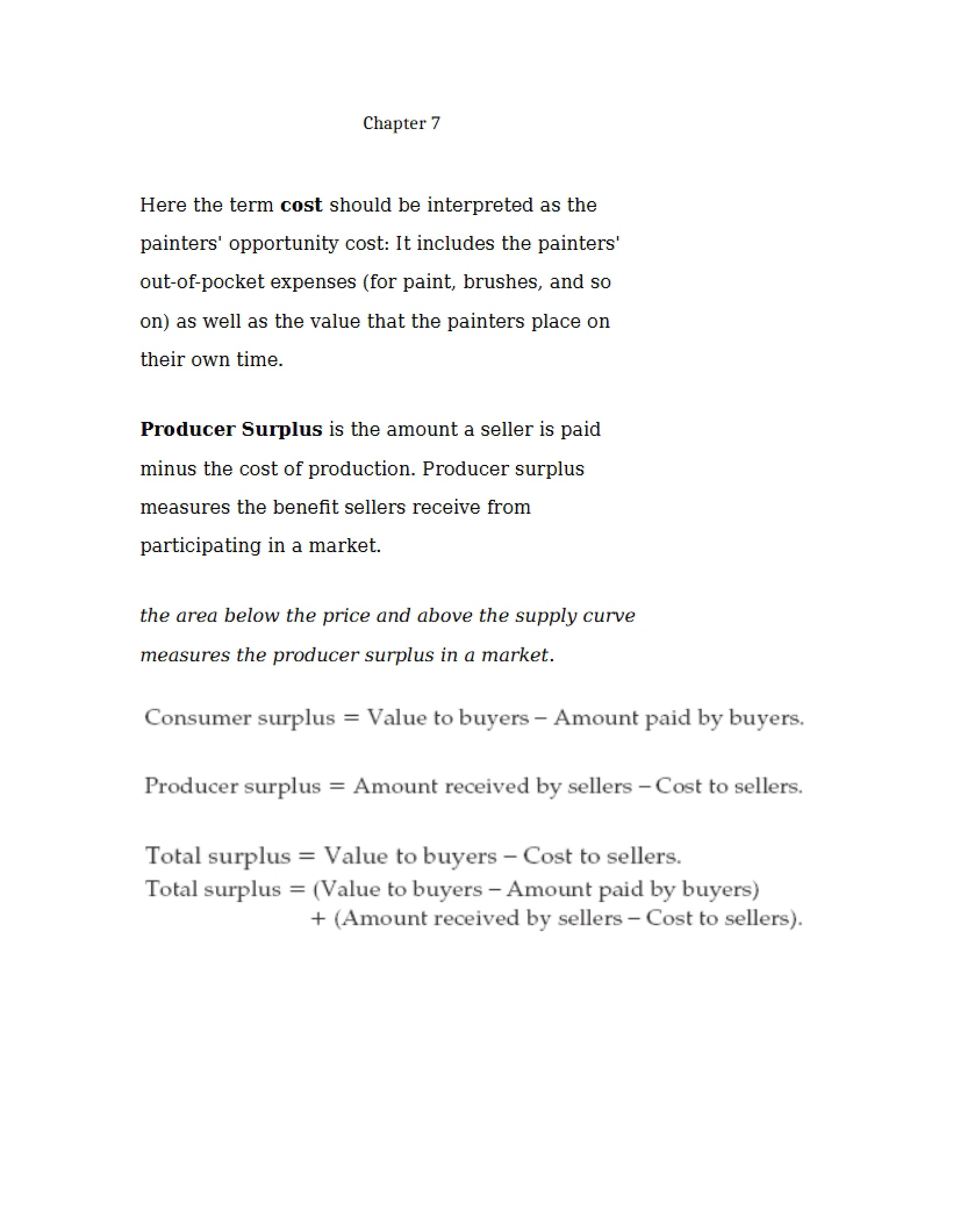 ECON 200 Chapter 07 Notes