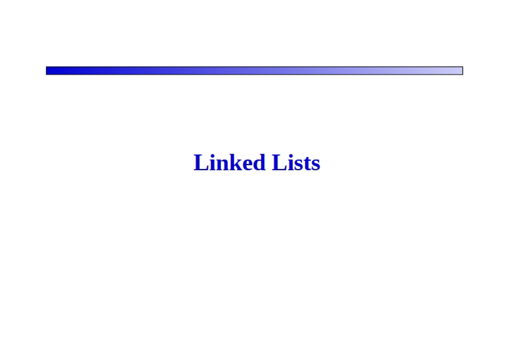 Lists (Linked)
