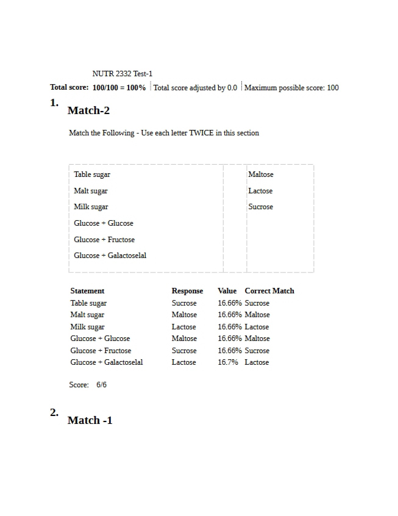 Examination One