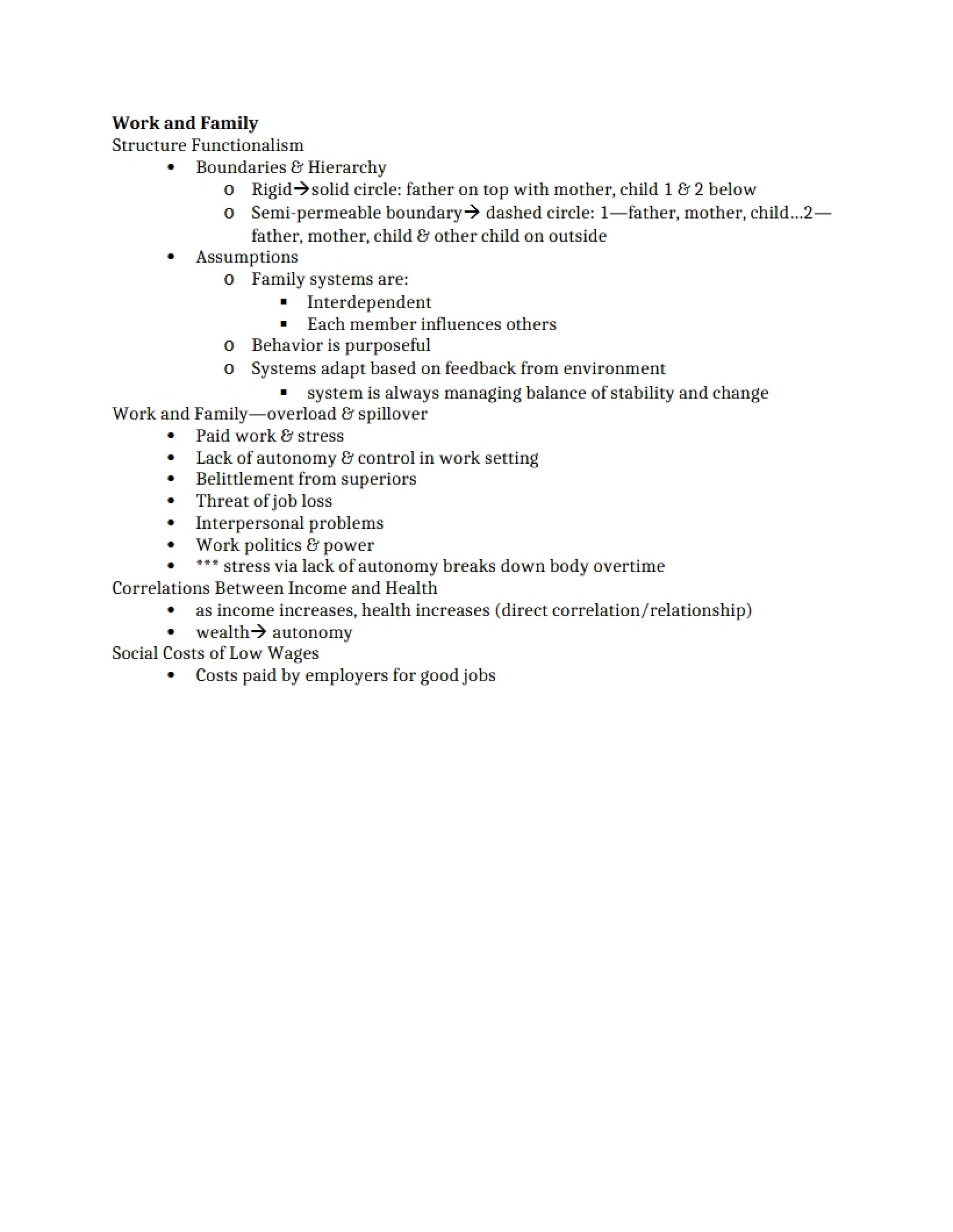 Functionalism and Structure