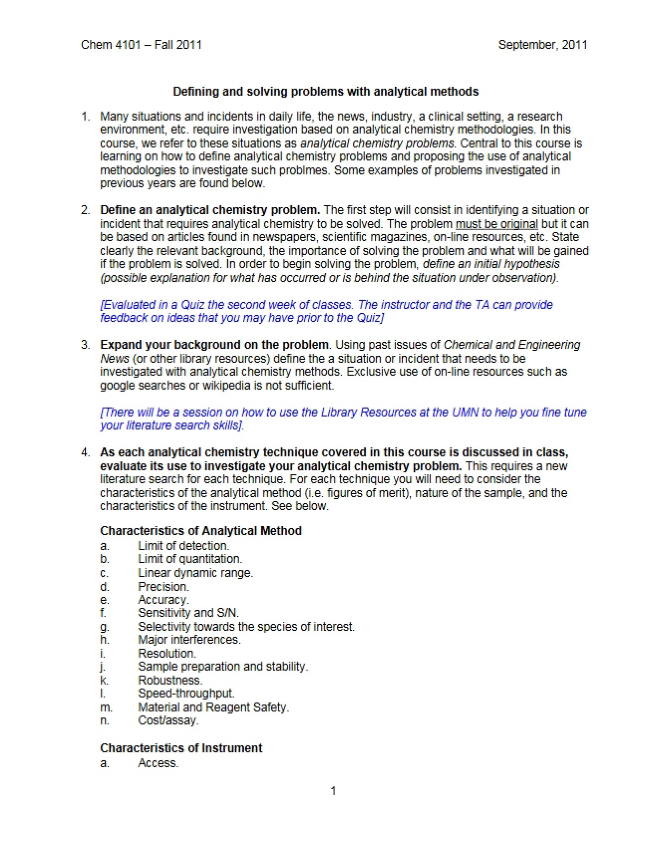 Analytical Methods for Problem Solving