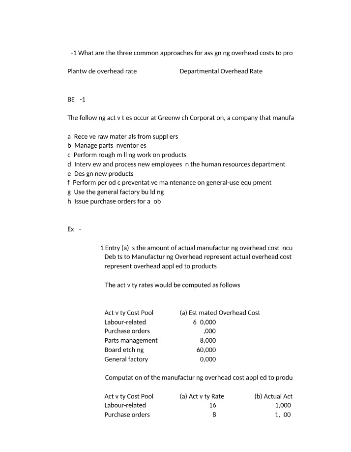 Chapter 5 Cost Accounting