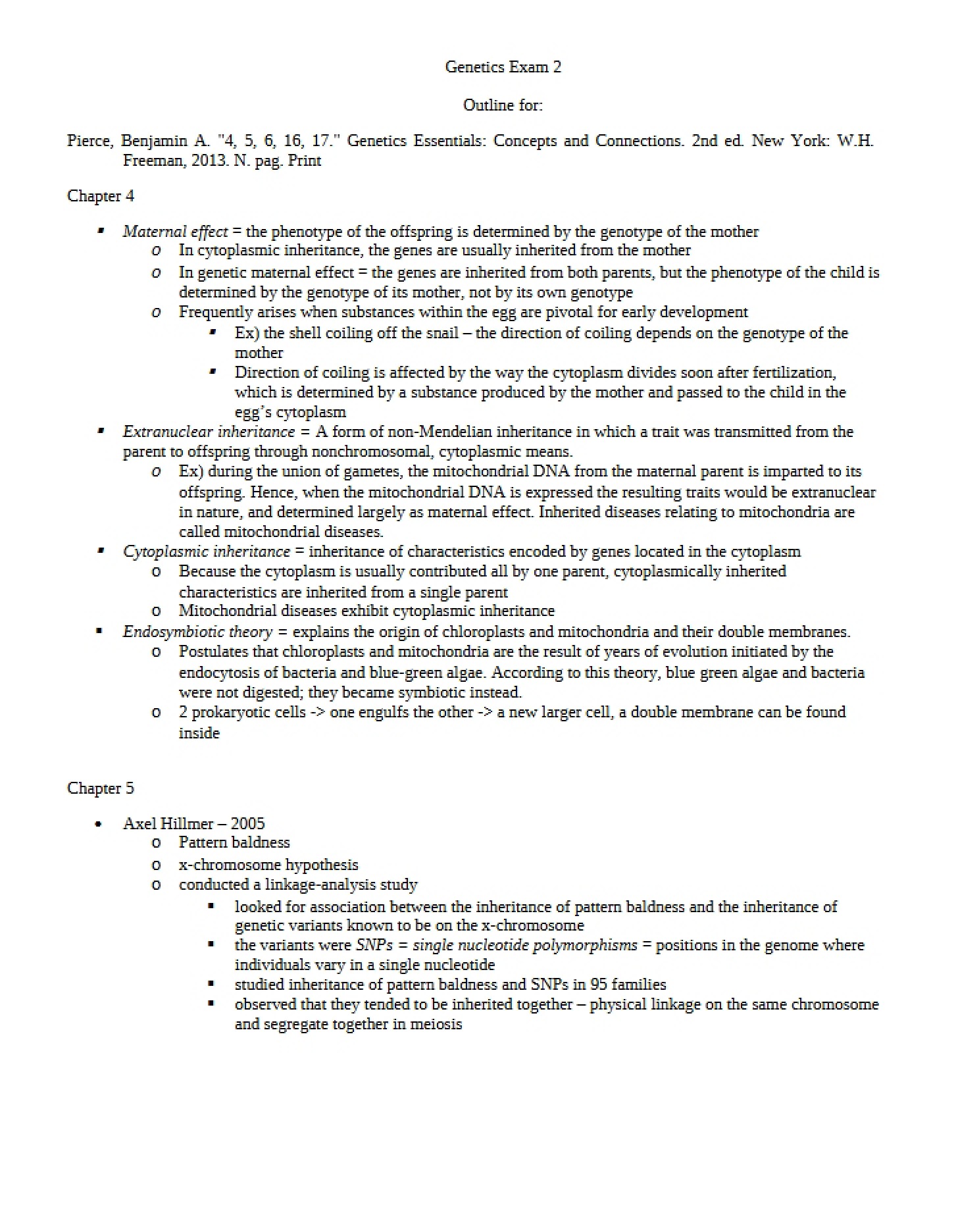 Test Two in Genetics