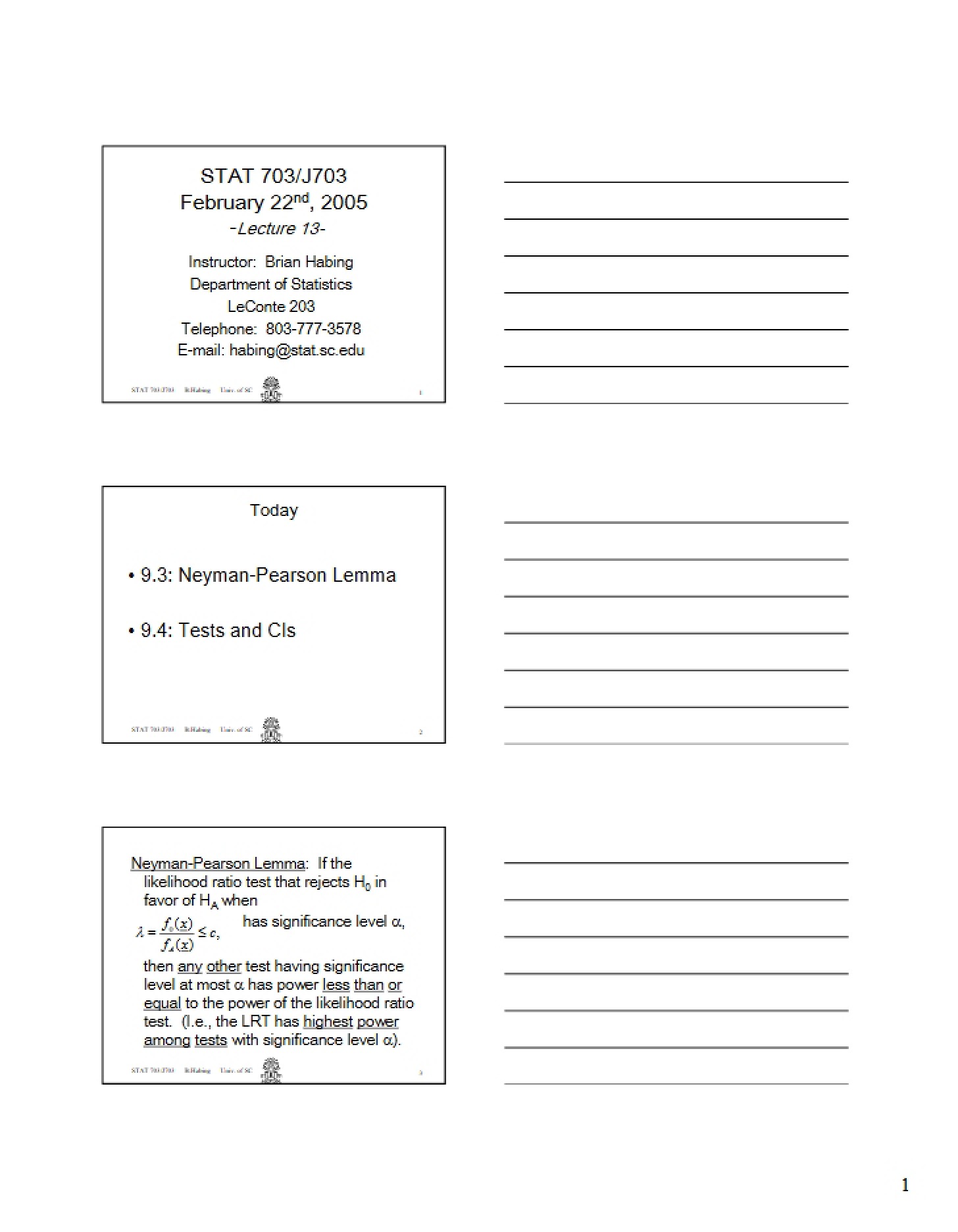 Lecture Notes Session 13