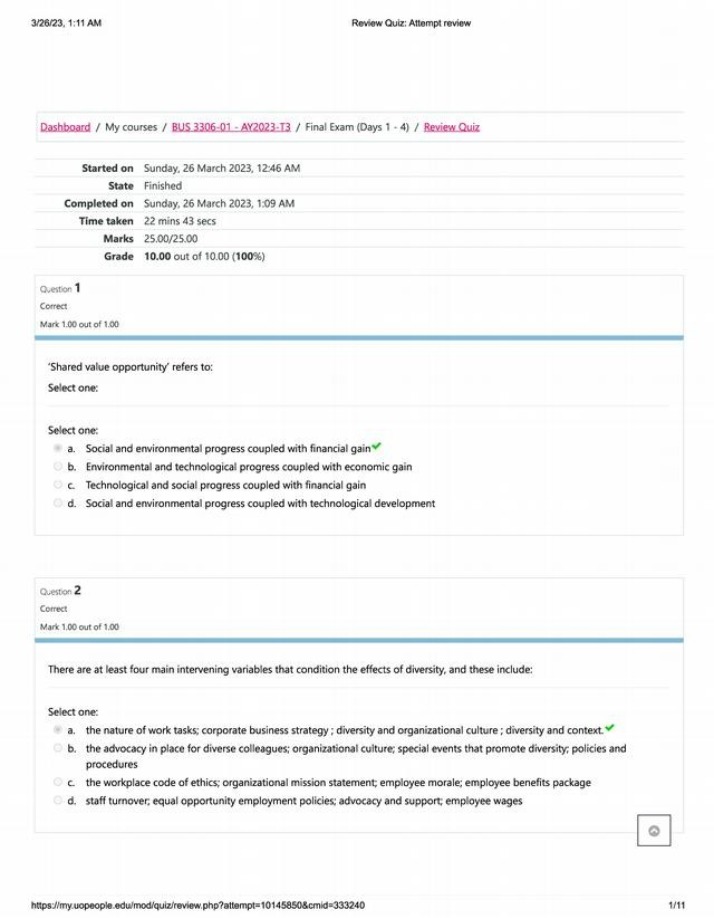 BUS3306 Review Quiz Full