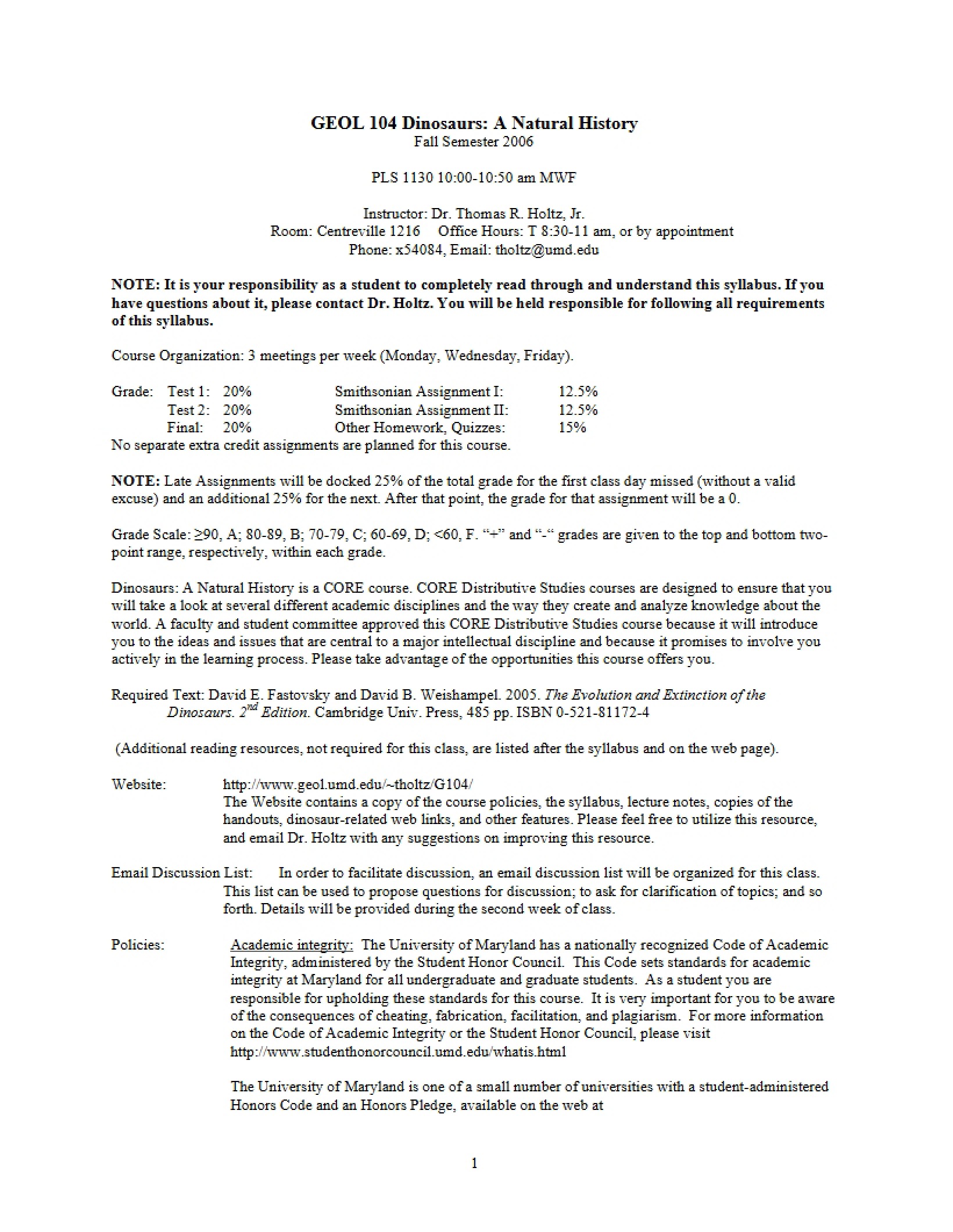 Syllabus Document
