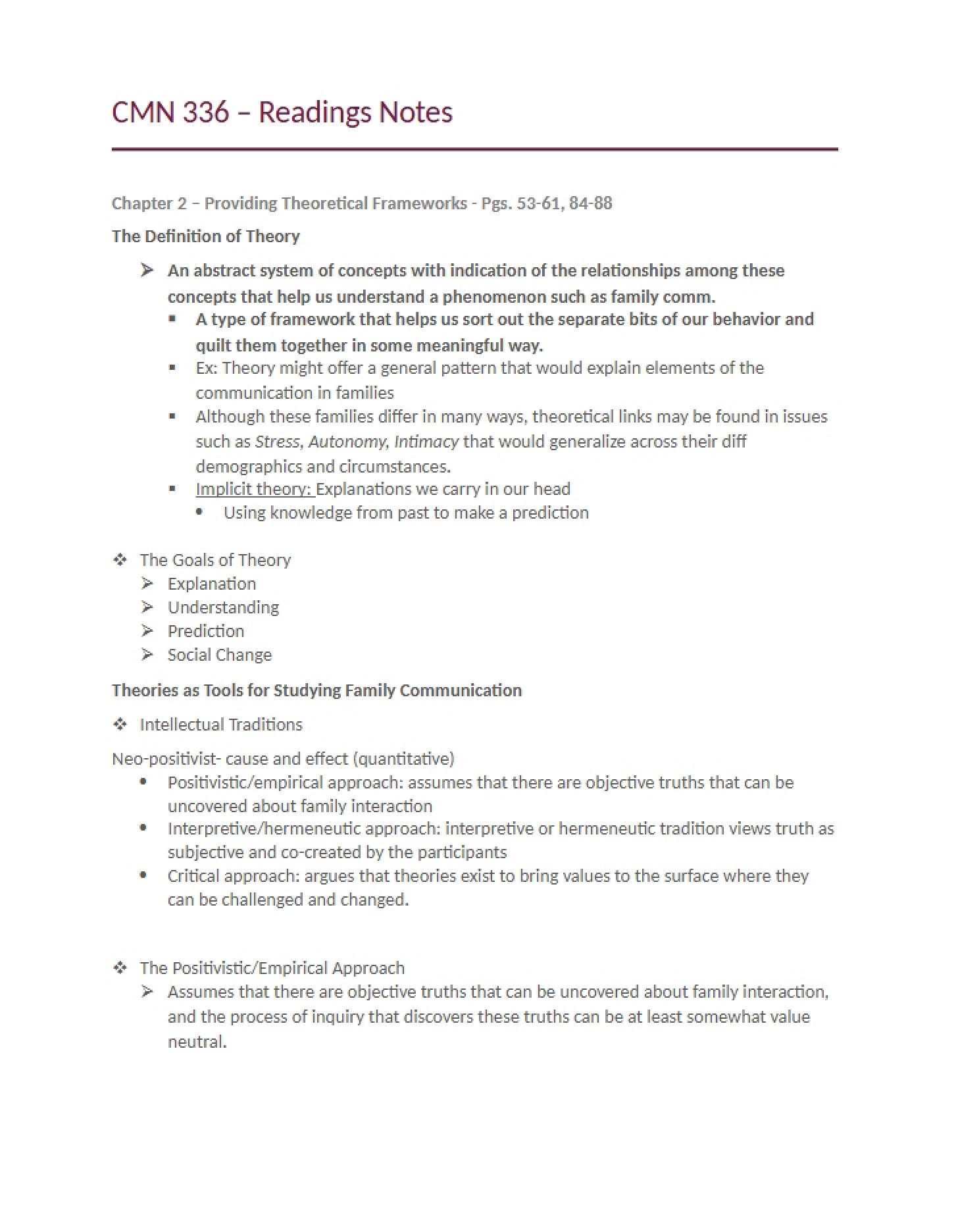 Chapter 2 - CMN 336