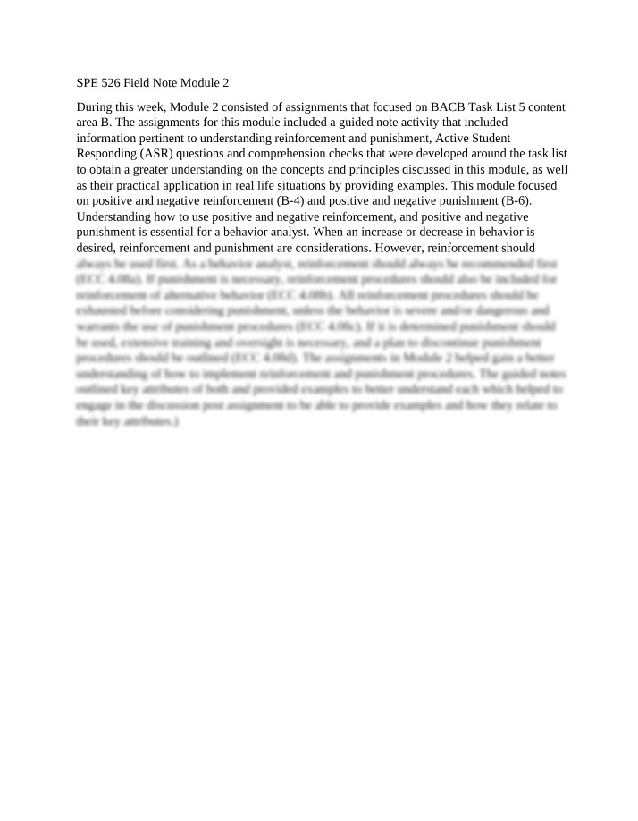 Module 2 Field Note - SPE 526