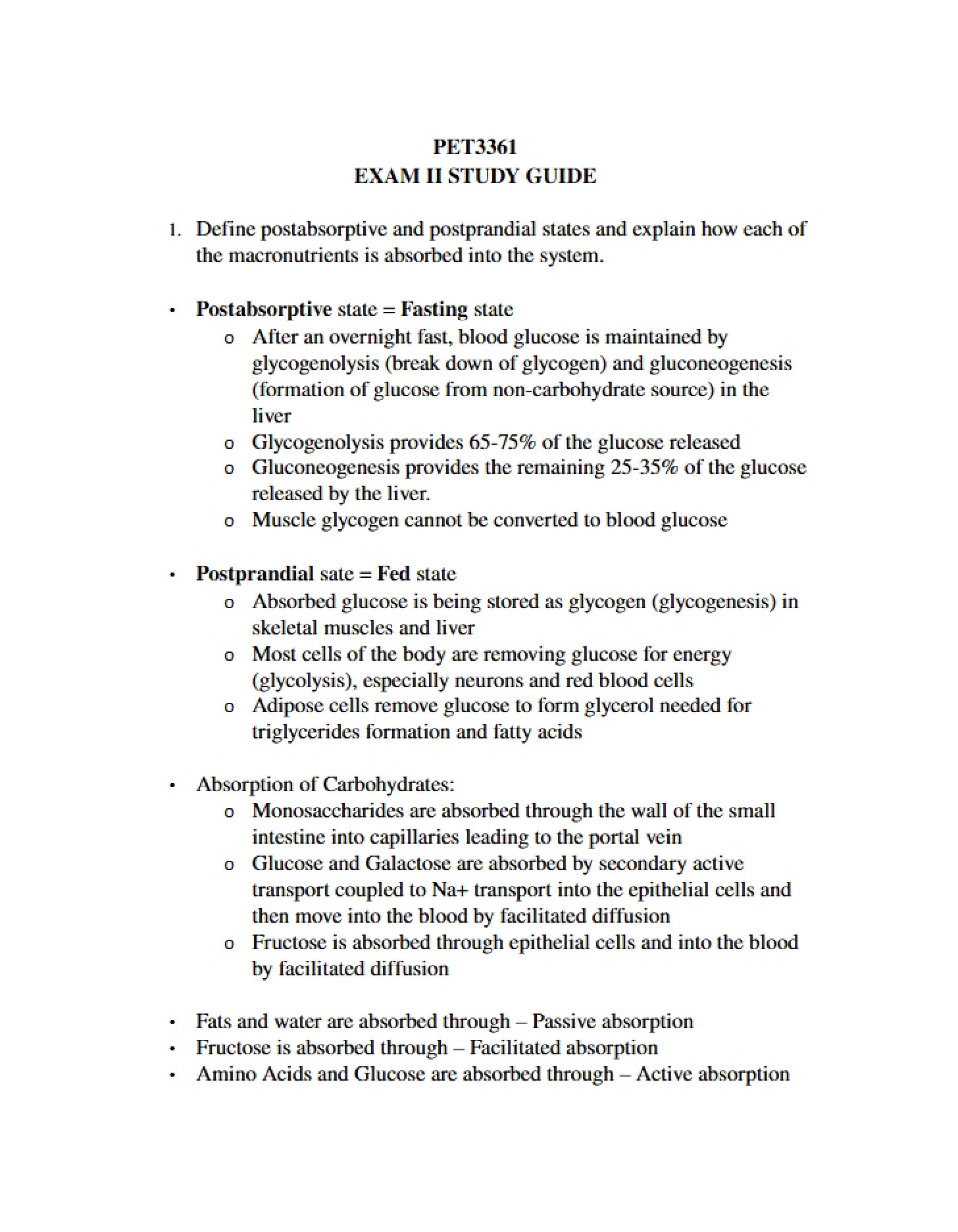 Examination II