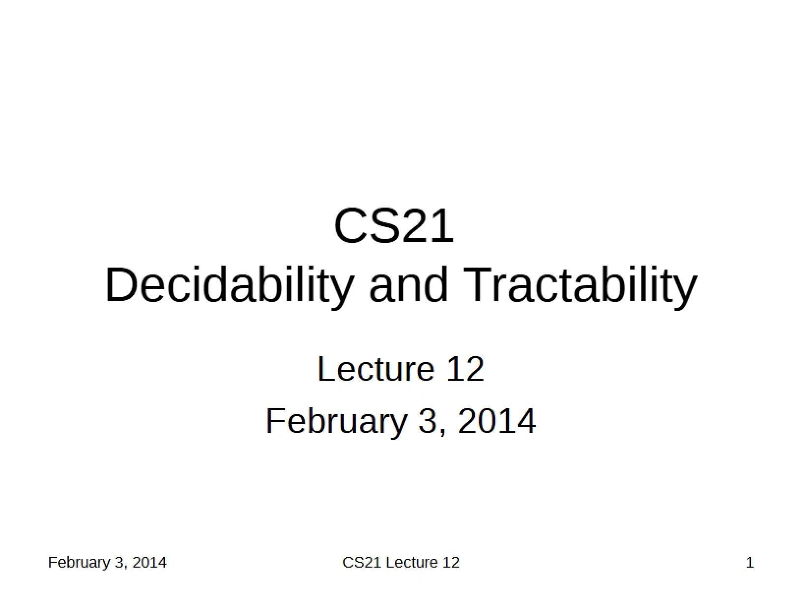 CS 21 Course Material