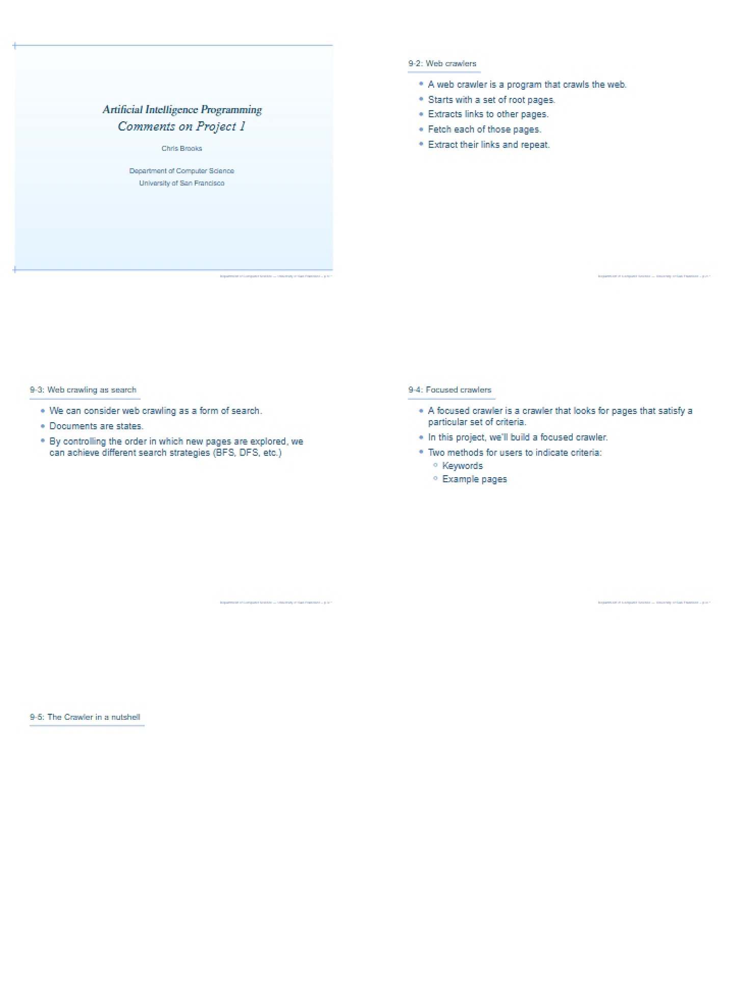 Artificial Intelligence Programming Guide