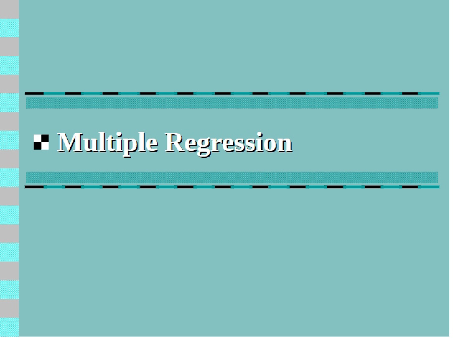 Regression Analysis Multiple