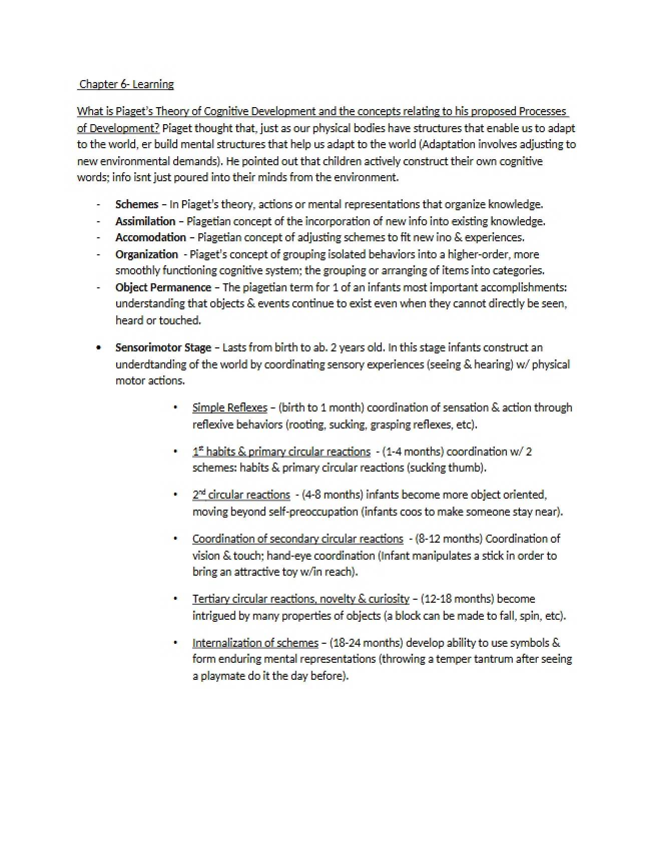 Comprehensive Study of Learning