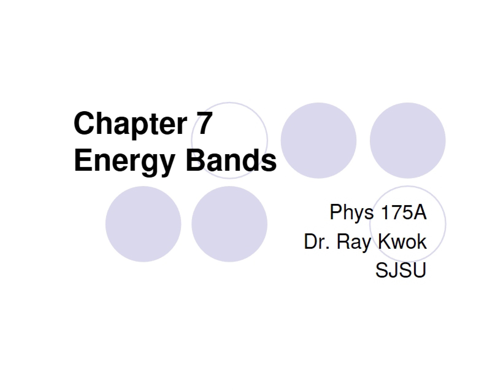 Seventh Chapter