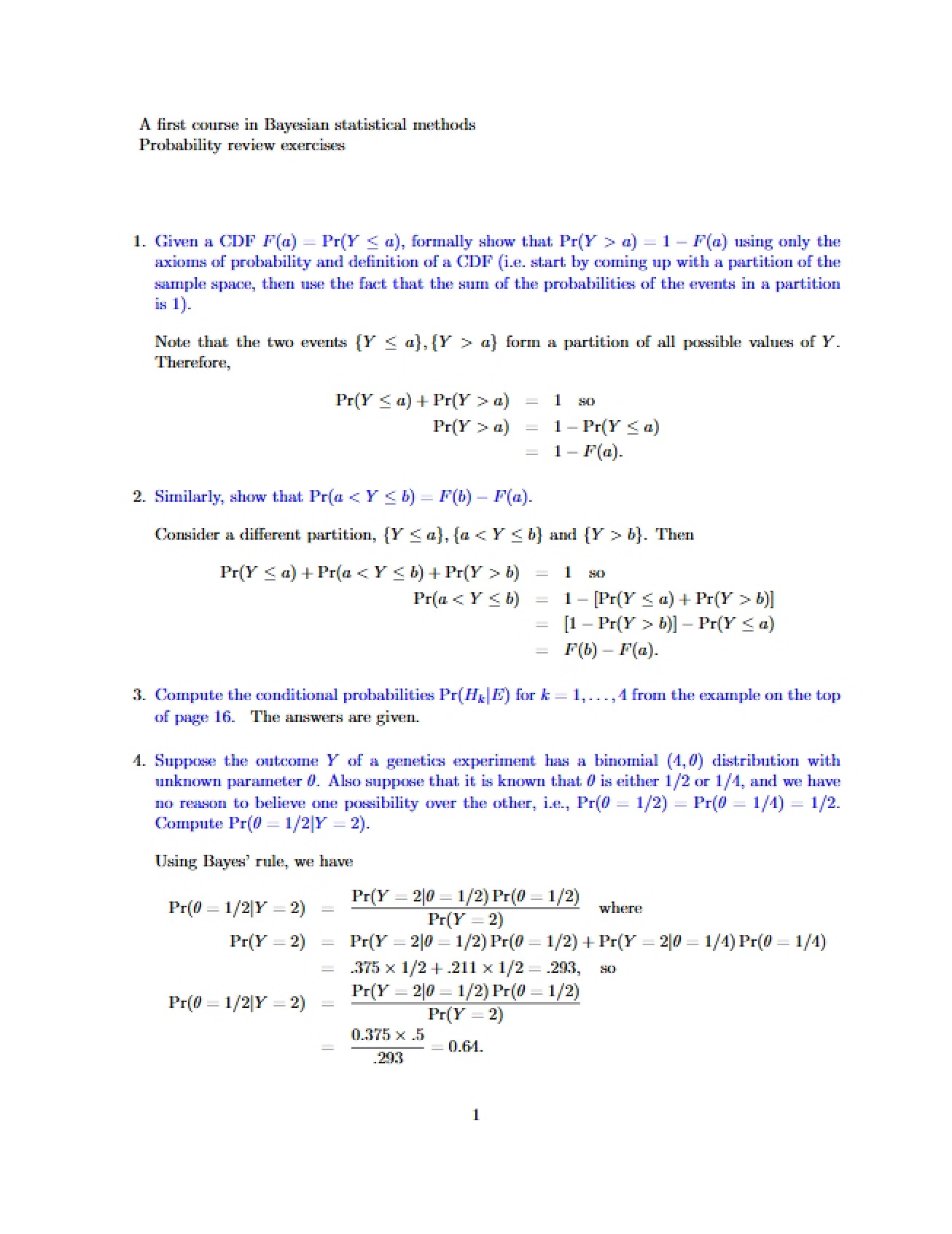 Statistical Practice and Problem Solving