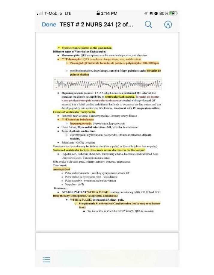 NURS 241 - Test 2