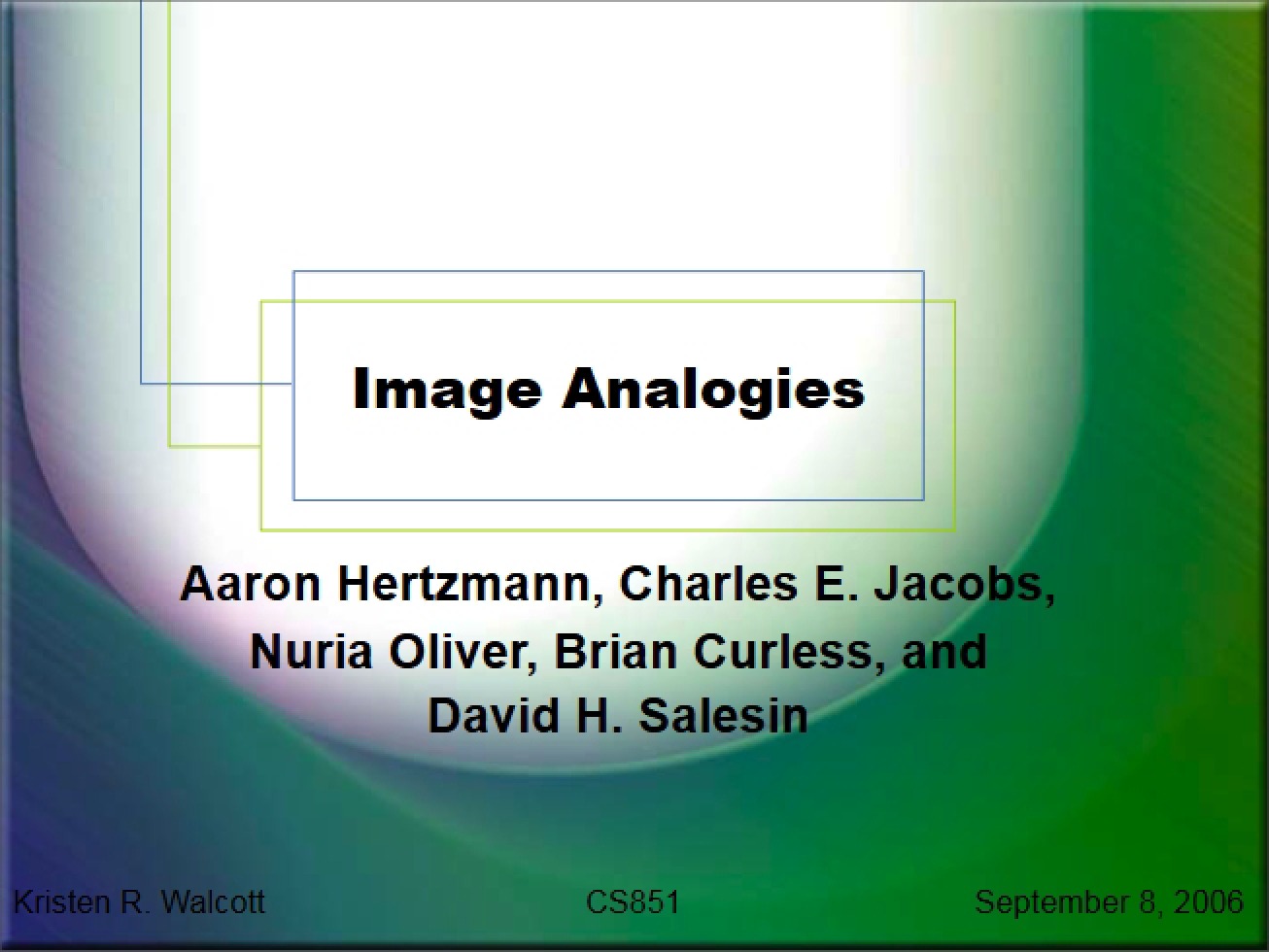 Analogies in Images