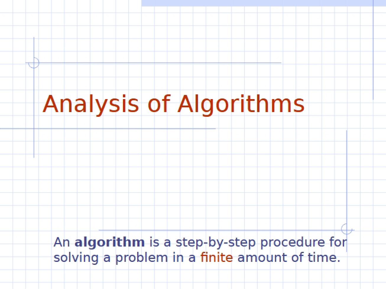 Algorithm Analysis