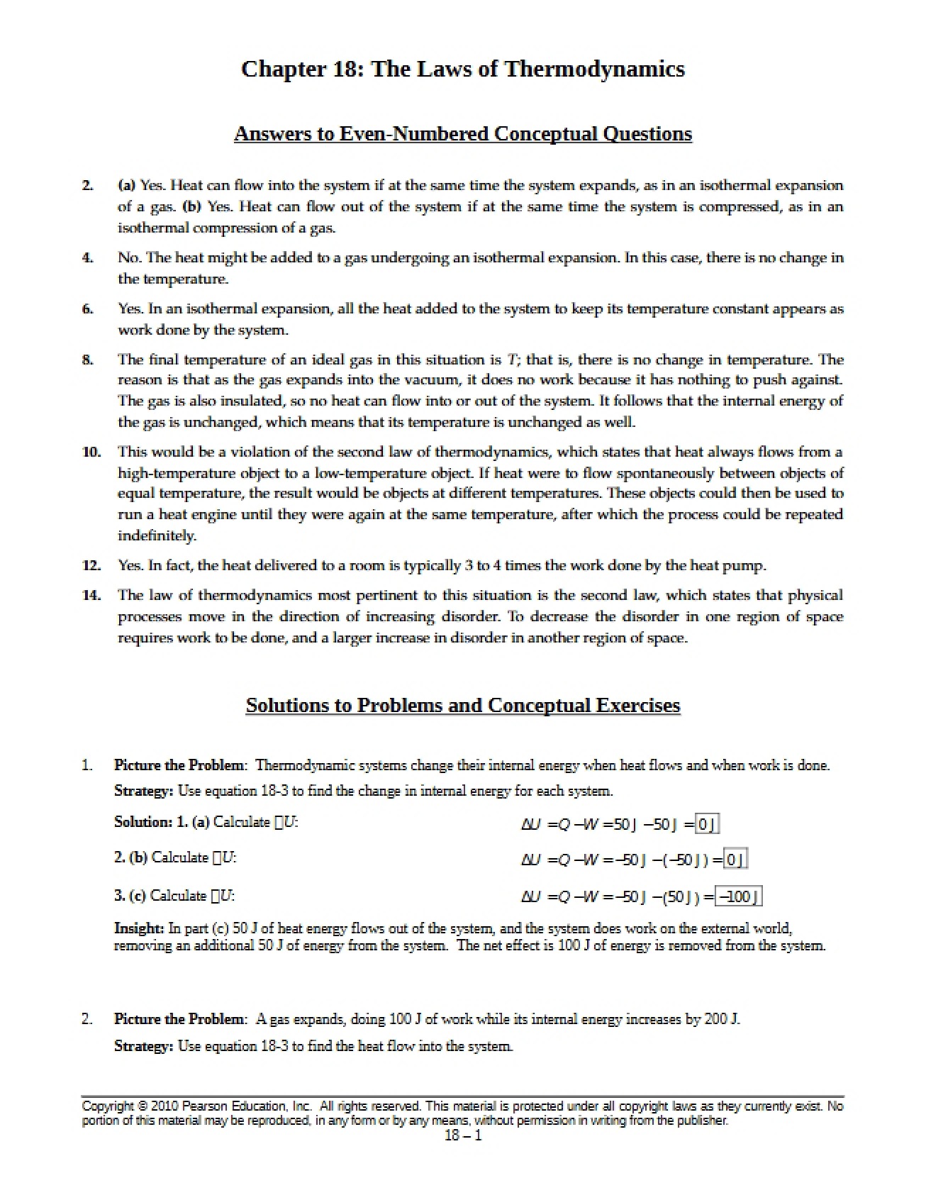 Physics Notes Ch 18