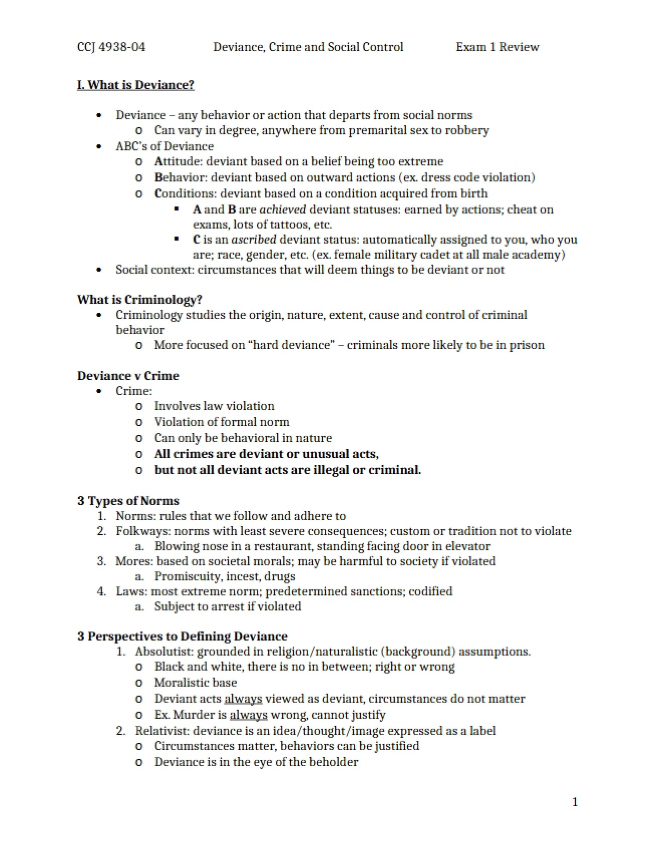 Overview of Deviance, Crime, and Social Control