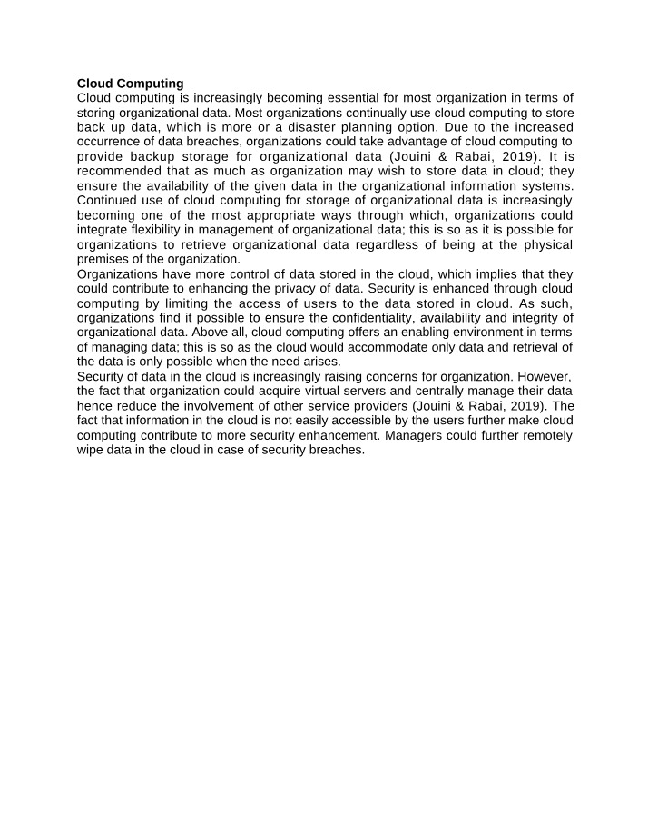 Study Notes for Cloud Computing