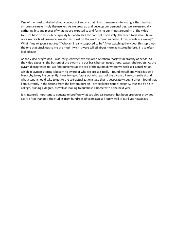 SYG2010 - Sociology Chapter Intro