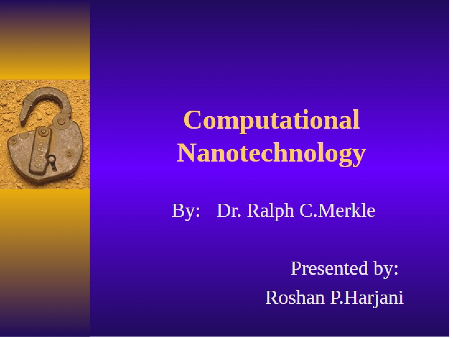 Nanotechnology Computation