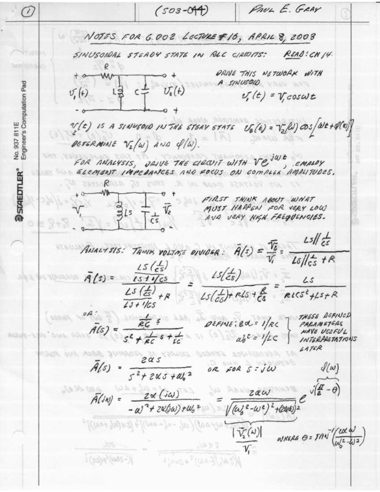 Notes on Circuits