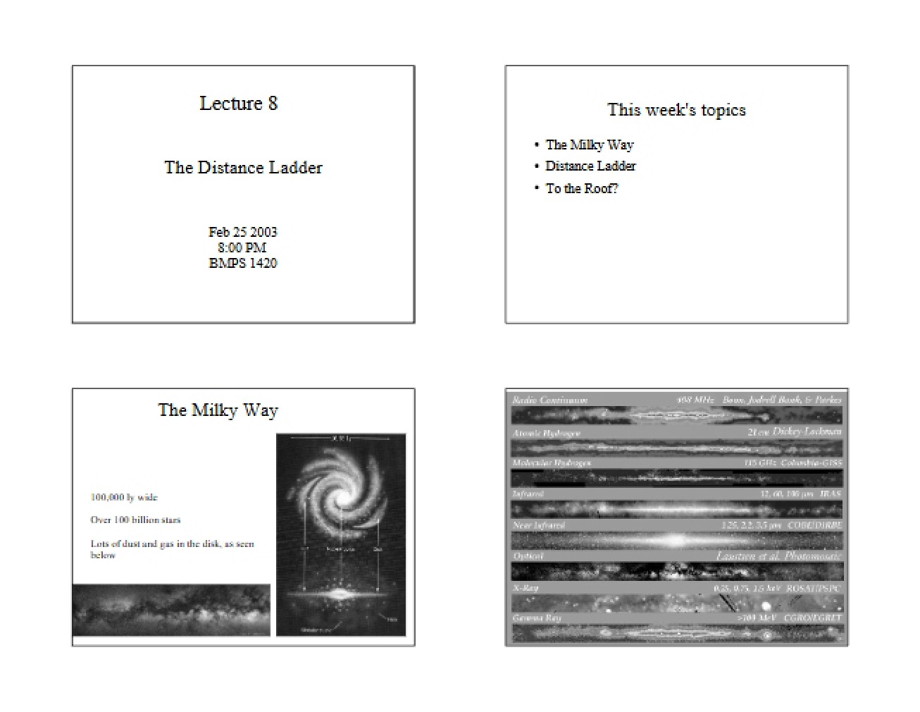 Notes for Session Eight