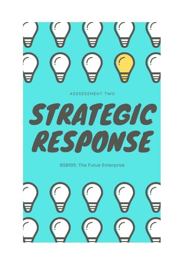 Instructions for BSB105 Strategic Response Report
