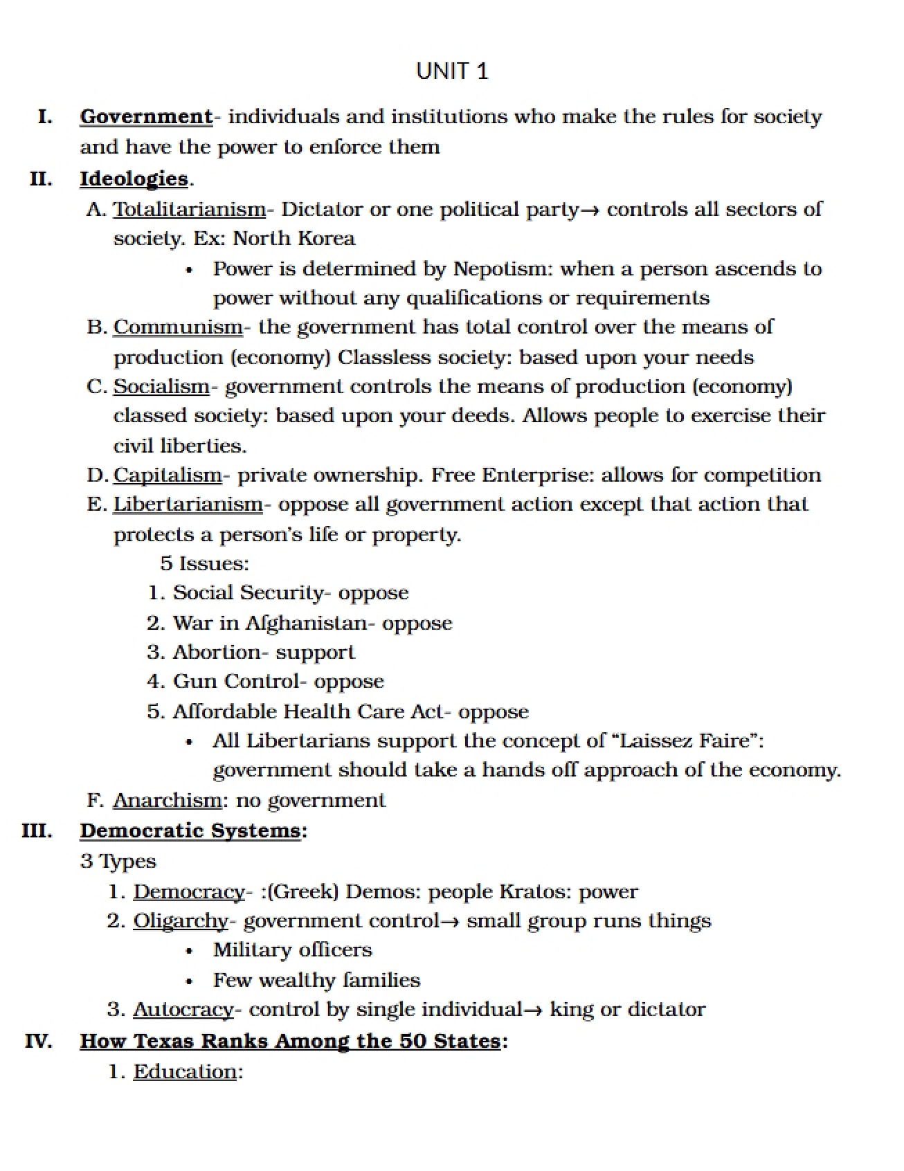 Unit 1 - 7 Pages