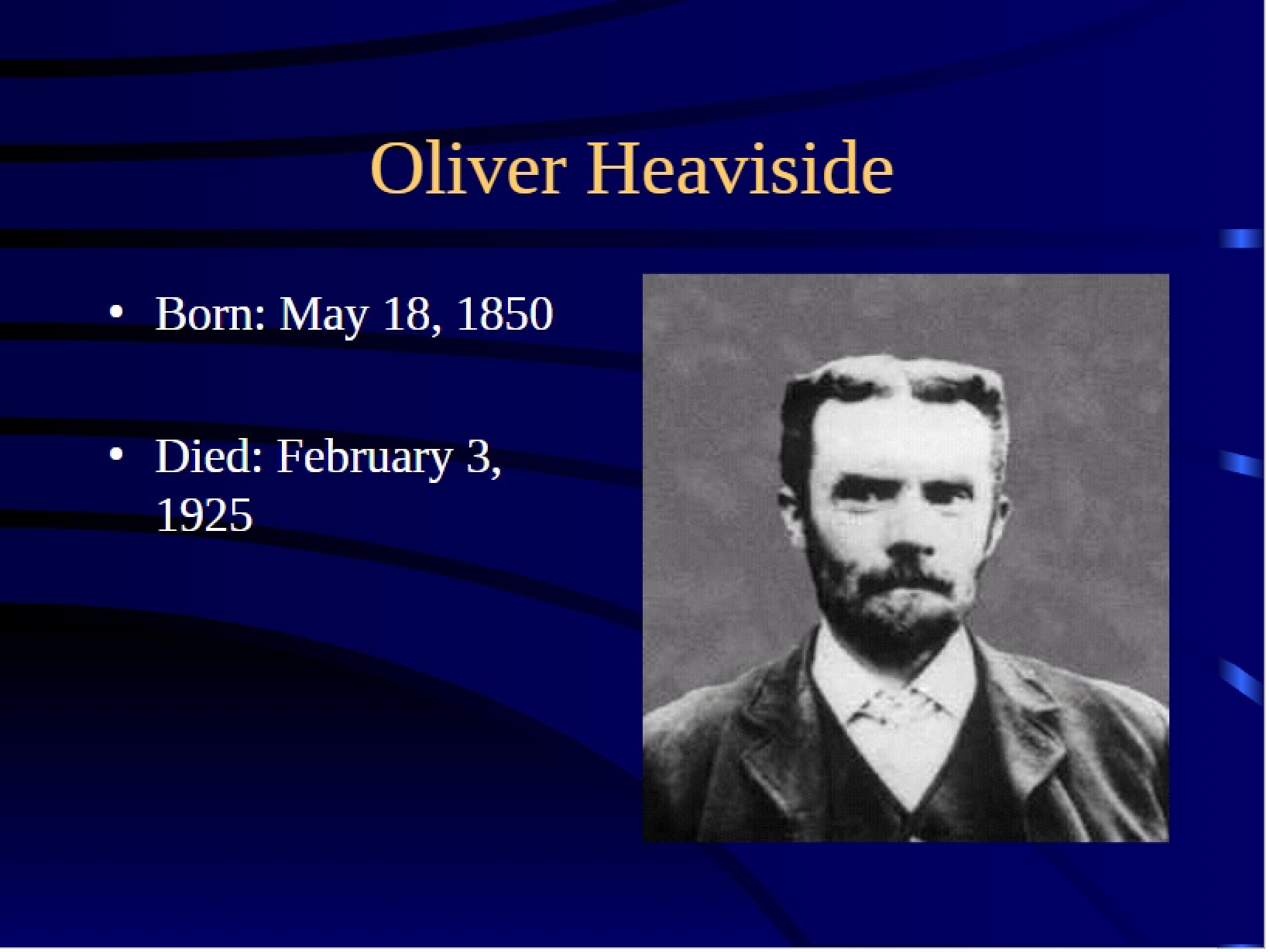 Notes on Oliver Heaviside Lecture